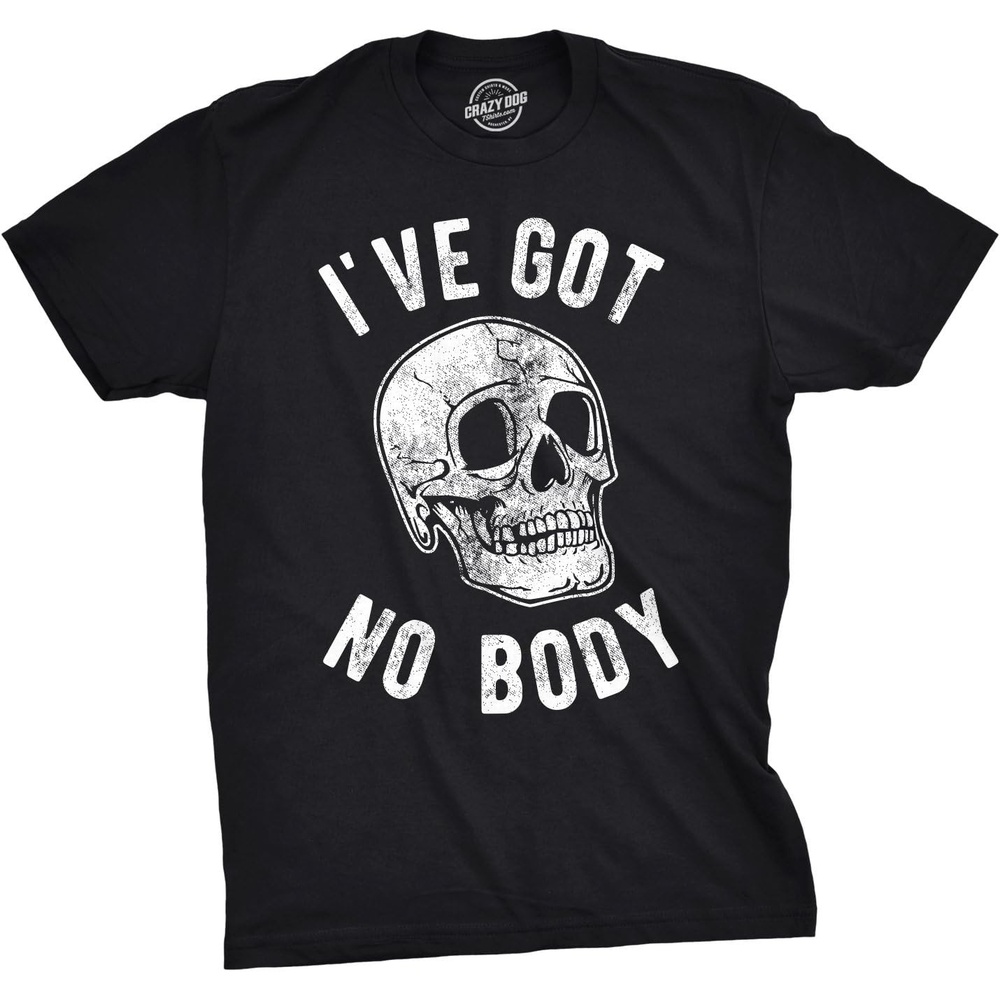 image:imageMens Ive Got No Body T Shirt Funny Skeleton Skull Halloween Tee for Guys Funny T Shirts Halloween Apparel for Men Novelty Tees for Guys Black No XXL