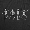 Mens Dancing Skeletons T Shirt Funny Halloween Party Spooky Boogie Tee for Guys Funny T Shirts Halloween Apparel for Men Novelty Tees for Guys Black – L