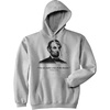 Funny Hoodie – Abraham Lincoln Not a Fan of The Theater Hooded Sweatshirt(Light Heather Grey – Lincoln Theater)