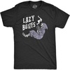 Mens Lazy Bones T Shirt Funny Relaxing Spooky Halloween Skeleton Tee for Guys Funny T Shirts Halloween Apparel for Men Cool Sarcastic Short Sleeve Novelty Black – M