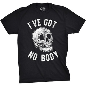 Mens Ive Got No Body T Shirt Funny Skeleton Skull Halloween Tee for Guys Funny T Shirts Halloween Apparel for Men Novelty Tees for Guys Black – No XL