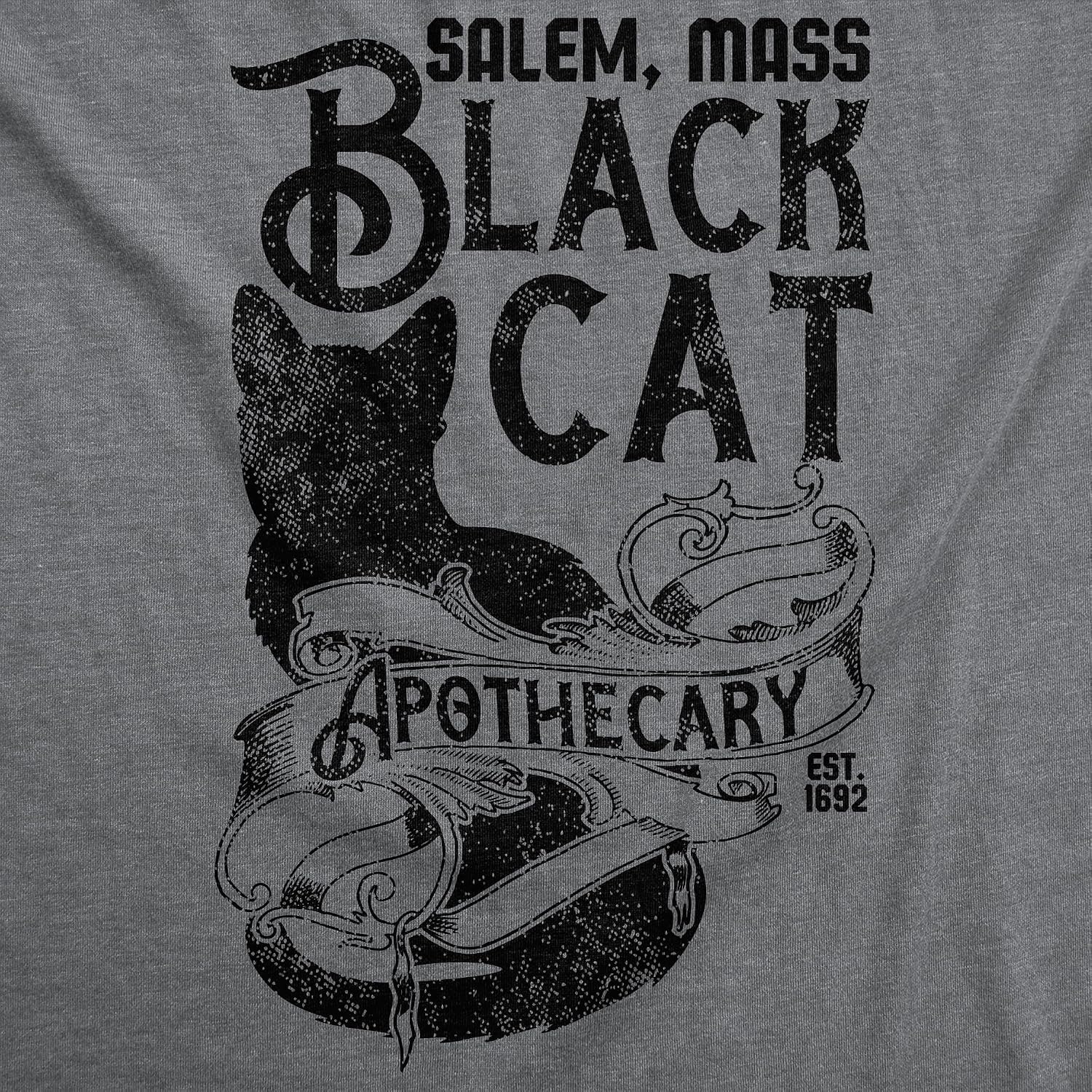 image:imageWomens Funny T Shirts Black Cat Apothecary Sarcastic Halloween Kitten Graphic Tee for Ladies
