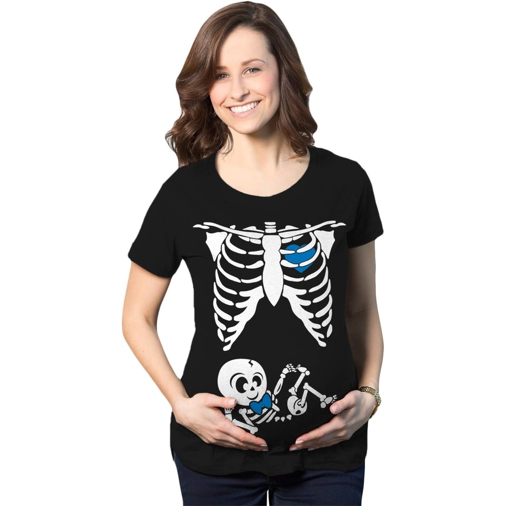 image:imageCrazy Dog TShirts Maternity Skeleton Baby Halloween Pregnancy Announcement T ShirtBaby Boy