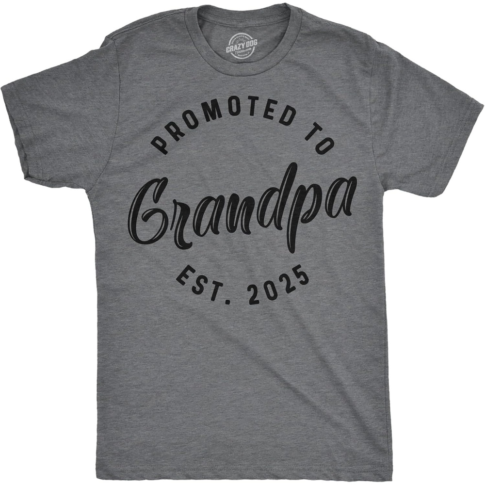 image:imageMens Shirts Promoted to Papa Grandpa or Uncle 2026 Funny Fathers Day Tees Funny T Shirts Dad Joke Apparel for Men Cool Uncle Short Sleeve Soft Cotton Blend Novelty Tees for GuysGrandpa 2025