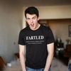 Crazy Dog Mens Sarcastic Humor T Shirts Funny Graphic Novelty Tees for Guys | Funny T Shirts, Sarcastic Apparel for Men, Cool Short Sleeve, soft cotton blend, Novelty Tees for Guys(Heather Black – Fartled)