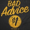 Crazy Dog Mens Sarcastic Humor T Shirts Funny Graphic Novelty Tees for Guys | Funny T Shirts, Sarcastic Apparel for Men, Cool Short Sleeve, soft cotton blend, Novelty Tees for Guys(Heather Black – Bad Advice)
