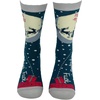 Crazy Dog T-Shirts Men’s There Goes My Last Flying F*ck Santa Socks Funny Sarcastic Xmas Graphic Novelty Footwear for Men Funny Gift for Casual Wear