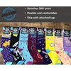 Crazy Dog T-Shirts Men’s There Goes My Last Flying F*ck Santa Socks Funny Sarcastic Xmas Graphic Novelty Footwear for Men Funny Gift for Casual Wear