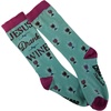 Crazy Dog T-Shirts Womens Jesus Drank Wine Socks Funny Drinking Footwear Funny Gift for Casual Wear