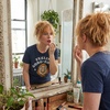 Funny Fraggle Rock T-Shirts for Women – Cute Jim Henson’s Licensed Vintage Ladies Tees(Heather Black – Feelin Gorg Eous)