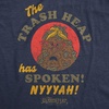 Funny Fraggle Rock T-Shirts for Women – Cute Jim Henson’s Licensed Vintage Ladies Tees(Heather Navy – Trash Heap Spoken)