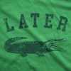 Later Alligator Unisex Hoodie Funny Sarcastic Gator Joke Graphic Novelty Hooded Sweatshirt(Heather Green – Later Alligator)