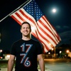 Mens 1776 Stripes Funny T Shirt Awesome Fourth of July Graphic Tee for Men | Funny T Shirts, Patriotic Apparel for Men, Cool Short Sleeve, soft cotton blend, Novelty Tees for Guys, Black(Heather Navy – 1776 Stripes)