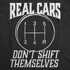 Mens Funny Car T Shirts for Car Guys Mechanic Tees for Auto Shops | Funny T Shirts, Graphic Apparel for Men, Cool Mechanic Short Sleeve, Dad Joke, soft cotton blend, Novelty Tees for Guys(Heather Black – Real Cars V1)
