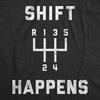 Mens Funny Car T Shirts for Car Guys Mechanic Tees for Auto Shops | Funny T Shirts, Graphic Apparel for Men, Cool Mechanic Short Sleeve, Dad Joke, soft cotton blend, Novelty Tees for Guys(Heather Black – Shift Happens)