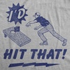 Mens Funny T Shirts Id Hit that Sarcastic Cornhole Graphic Novelty Tee for Men