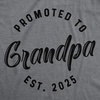 Mens Shirts Promoted to Papa Grandpa or Uncle 2026 Funny Fathers Day Tees | Funny T Shirts, Dad Joke Apparel for Men, Cool Uncle Short Sleeve, Soft Cotton Blend, Novelty Tees for Guys(Grandpa – 2025)