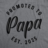Mens Shirts Promoted to Papa Grandpa or Uncle 2026 Funny Fathers Day Tees | Funny T Shirts, Dad Joke Apparel for Men, Cool Uncle Short Sleeve, Soft Cotton Blend, Novelty Tees for Guys(Papa – 2025)