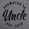 Mens Shirts Promoted to Papa Grandpa or Uncle 2026 Funny Fathers Day Tees | Funny T Shirts, Dad Joke Apparel for Men, Cool Uncle Short Sleeve, Soft Cotton Blend, Novelty Tees for Guys(Uncle – 2026)