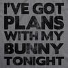 Womens Easter Bunny T Shirts Funny Easter Shirts for Women Cute Bunny Tees | Funny T Shirts, Easter Tops for Women, Cool Top, Soft Cotton Blend, Women’s Novelty Tees(Dark Heather Grey – Bunny Plans)