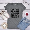 Womens Easter Bunny T Shirts Funny Easter Shirts for Women Cute Bunny Tees | Funny T Shirts, Easter Tops for Women, Cool Top, Soft Cotton Blend, Women’s Novelty Tees(Dark Heather Grey – Bunny Plans)