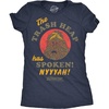 Funny Fraggle Rock T-Shirts for Women – Cute Jim Henson’s Licensed Vintage Ladies Tees(Heather Navy – Trash Heap Spoken)