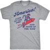 Mens Funny T Shirts America Land of The HEE and Home of The Haw Fourth of July Tee for Men