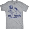 Mens Funny T Shirts Id Hit that Sarcastic Cornhole Graphic Novelty Tee for Men