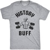 Mens History Buff T Shirt Funny George Washington 4th of July Tee | Funny T Shirts, Graphic Apparel for Men, Cool Teacher Short Sleeve, Fitness, soft cotton blend, Novelty Tees for Guys(Grey)