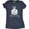 Womens Easter Bunny T Shirts Funny Easter Shirts for Women Cute Bunny Tees | Funny T Shirts, Easter Tops for Women, Cool Top, Soft Cotton Blend, Women’s Novelty Tees(Heather Navy – Talk Puff)