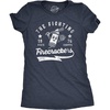 Womens The Fighting Firecrackers T Shirt Funny Fourth of July Party Baseball Team Tee for Ladies(Heather Navy – Firecrackers)