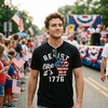 Crazy Dog T-Shirts Mens Resist Like Its 1776 Fourth of July Tee | Funny T Shirts, Patriotic Apparel for Men, Cool Short Sleeve, Soft Cotton Blend, Novelty Tees for Guys