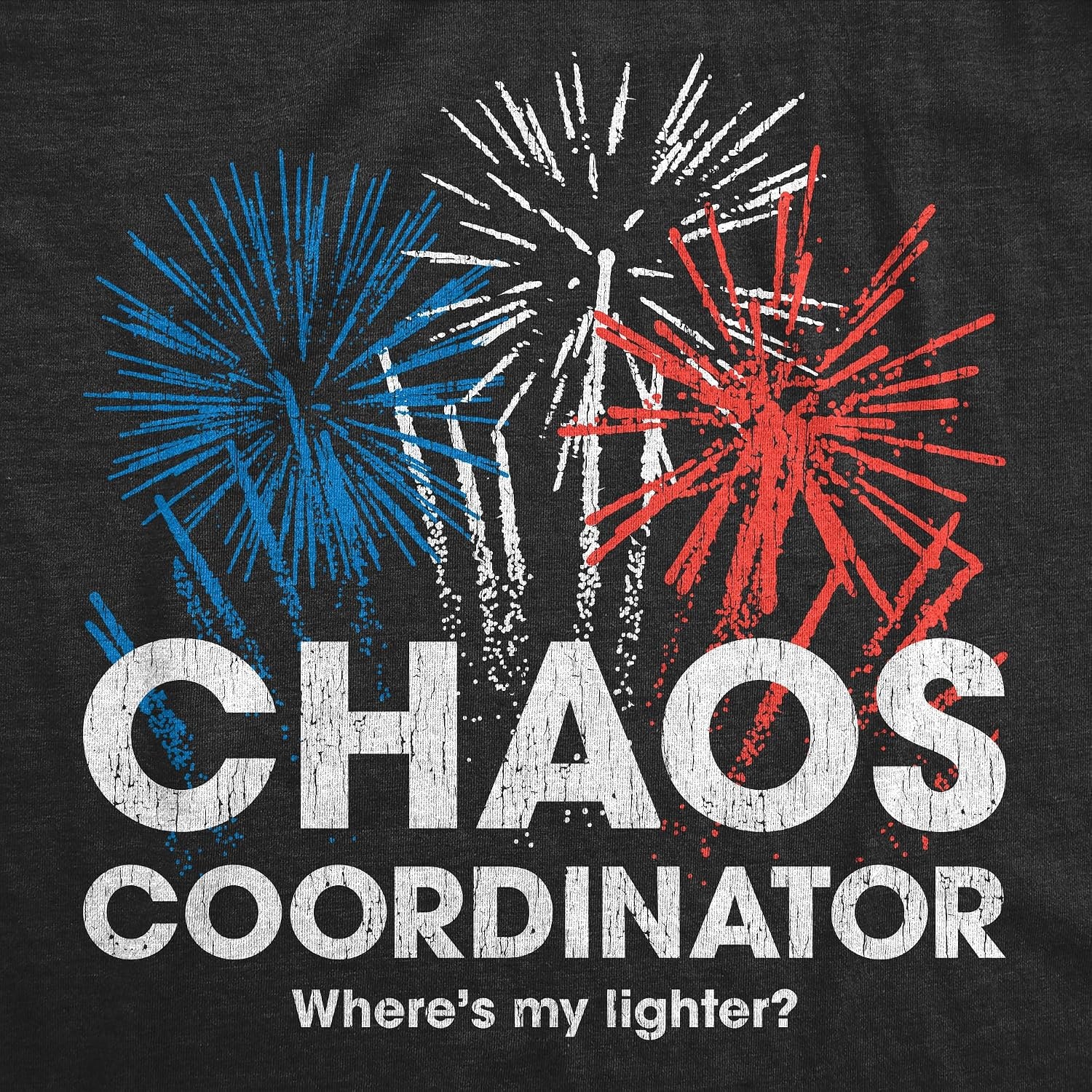 image:imageMens Funny T Shirts Chaos Coordinator Fireworks Fourth of July Tee for Men