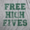 Mens Sarcastic Humor T Shirts Funny Graphic Novelty Tees for Guys(Light Heather Grey – High Fives)