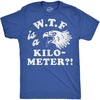 Crazy Dog T-Shirts Mens WTF is A Kilometer Fourth of July Tee | Funny T Shirts, Patriotic Apparel for Men, Cool Sarcastic Short Sleeve, Soft Cotton Blend, Novelty Tees for Guys