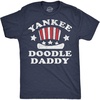 Crazy Dog T-Shirts Mens Yankee Doodle Daddy Fourth of July Tee | Funny T Shirts, Patriotic Apparel for Men, Cool Sarcastic Short Sleeve, Soft Cotton Blend, Novelty Tees for Guys