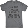 Dark Heather Grey - Nicest A-hole