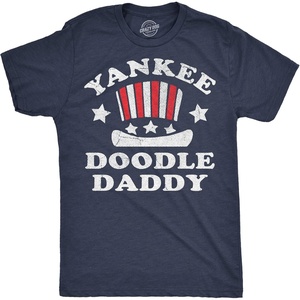 Crazy Dog T-Shirts Mens Yankee Doodle Daddy Fourth of July Tee | Funny T Shirts, Patriotic Apparel for Men, Cool Sarcastic Short Sleeve, Soft Cotton Blend, Novelty Tees for Guys