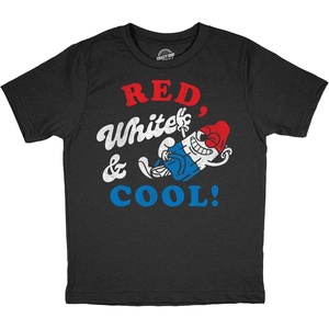 Youth Funny T Shirts Sarcastic Fourth of July Popsicle Graphic Novetly Tee for Kids