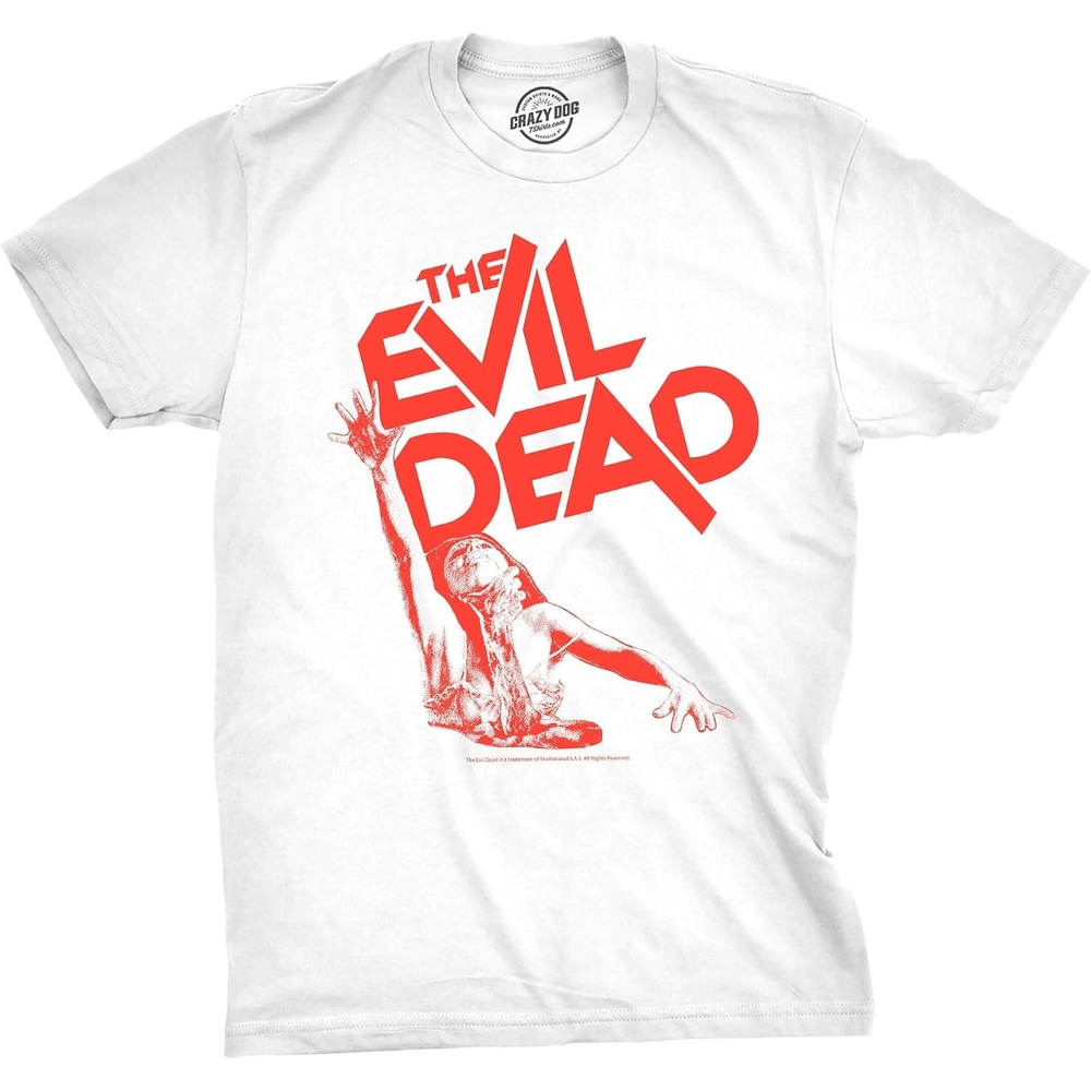 image:imageMens Evil Dead 2 T Shirts Funny Horror Movie Tees for GuysHeather Black Evil Dead Choke