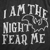 Crazy Dog T-Shirts I Am The Night Fear Me Baby Bodysuit Funny Halloween Spooky Bat Jumper for Infants(Heather Black – Night)