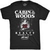 Mens Evil Dead 2 T Shirts Funny Horror Movie Tees for Guys(Heather Black – Cabin Woods Realty)