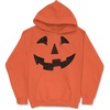 Unisex Pumpkin Face Hoodie Funny Jack-O-Lantern Halloween Hooded Sweatshirt | Funny Sweater, Halloween Hoodie, Cool Pullover, Warm and Soft, Novelty Sweatshirt(Orange)