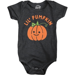 Lil Pumpkin Baby Bodysuit Funny Cute Halloween Jumper For Infants