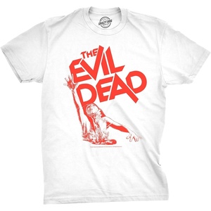 Mens Evil Dead 2 T Shirts Funny Horror Movie Tees for Guys(Heather Black – Evil Dead Choke)