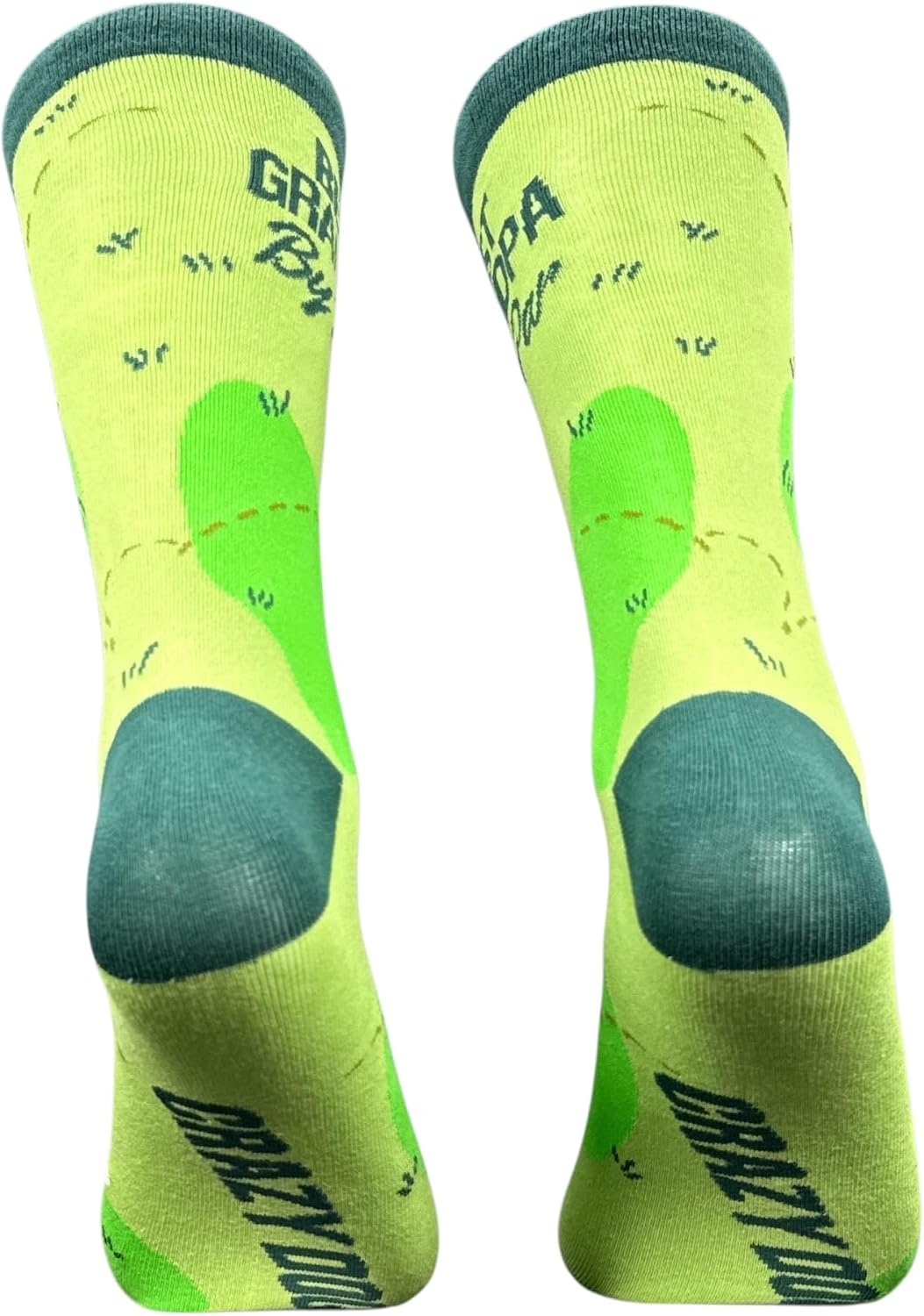 image:imageCrazy Dog TShirts Funny Golf Socks for Men Best Grandpa By Par Graphic Crew Socks Soft Cotton Blend Novelty Footwear for Golf Lovers Grandpa Casual Wear