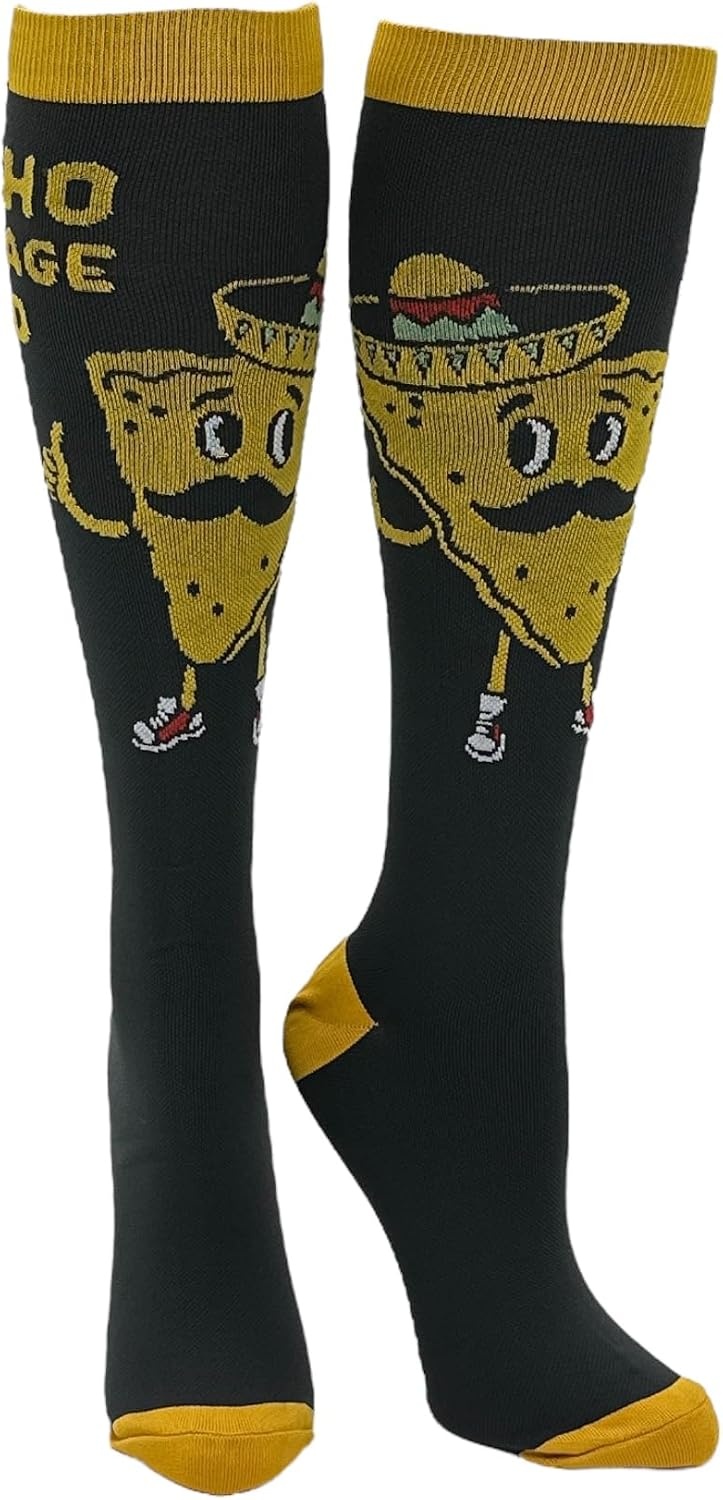 image:imageFunny Compression Socks for Dad Hilarious Fathers Day High Socks for Men Dad Joke Cool Golf Sarcastic Stretchy and SoftNacho Average Dad