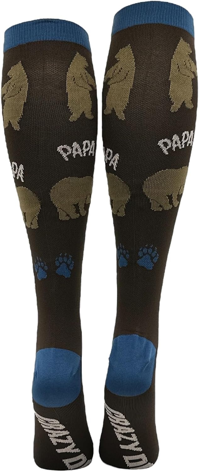 image:imageFunny Compression Socks for Dad Hilarious Fathers Day High Socks for Men Dad Joke Cool Golf Sarcastic Stretchy and SoftPapa Bear