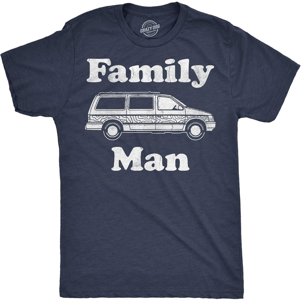 image:imageCool Dad Shirts Funny Fathers Day Sarcastic Tees for Rad Fathers Funny T Shirts Dad Joke Apparel for Men Cool Sarcastic Short Sleeve Soft Cotton Blend Novelty Tees for GuysHeather Navy Family Man