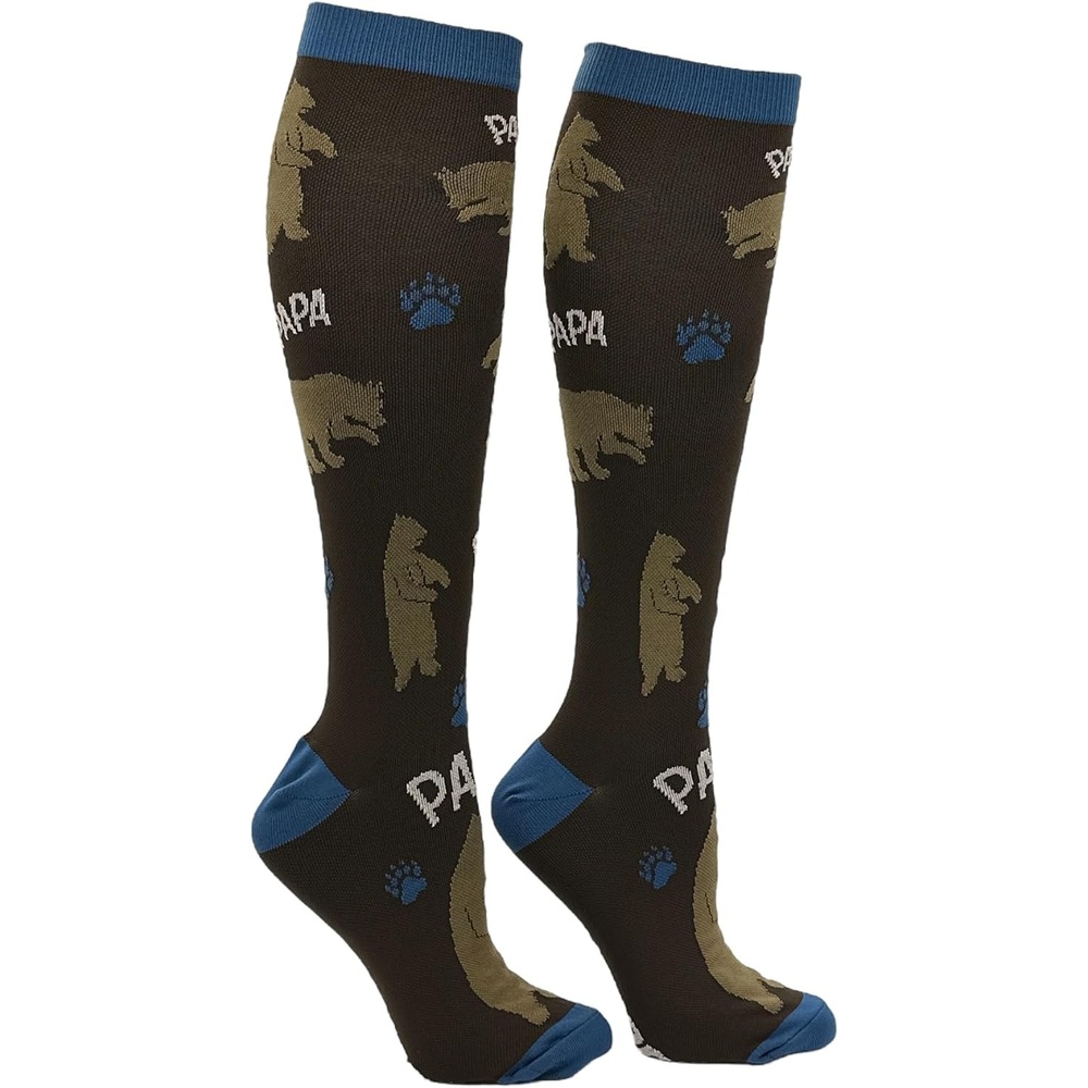 image:imageFunny Compression Socks for Dad Hilarious Fathers Day High Socks for Men Dad Joke Cool Golf Sarcastic Stretchy and SoftPapa Bear